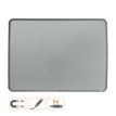 0400000080079-Nobo - Tableau blanc Slimline en acier laqué - 58 x 43 cm - magnétique - cadre argent--1