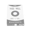 3020122350224-Exacompta - Pack de 100 Fiches bristol - 12,5 x 20 cm - petits carreaux - blanc-Avant-1