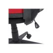 3760185020879-Fauteuil de bureau LIBERTY 02 - accoudoirs fixes - appui-tête réglable - noir et rouge-Gros plan-8