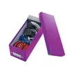 4002432103706-Leitz Click & Store - Boîte de rangement pour CD - violet métallisé-Angle droit-3