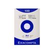 3130630133063-Exacompta - Pack de 100 Fiches Bristol - A4 - unies - non perforées - blanc-Avant-0