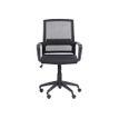 3760185020817-Fauteuil de bureau LIBERTY 01 - accoudoirs fixes - sans appui-tête - noir-Avant-1