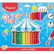 3154148340133-Maped Color'Peps Jumbo - 24 Crayons de couleur--0