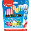 3154148450207-Maped Color'Peps Long Life - 12 Feutres - pointe moyenne--0