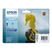 8715946361185-Epson T0487 Hippocampe - Pack de 6 - noir, cyan, cyan clair, magenta, magenta clair, jaune - carto-Avant-1