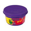 8000825464935-GIOTTO be-bè - pâte à modeler - 4 pots Jaune, Orange, Vert, Violet -100gr-Avant-3