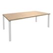 0404051417310-Bureau EXPRIM Manager - L200 x P100 x H72,5 cm - Plateau imitation chêne gris - Pieds carb-Angle gauche-0