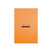 0113037920194-Rhodia - Pack de 5 Blocs notes - A4 + - 80 pages - petits carreaux - 80g - orange-Avant-0