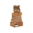 2012348669045-50 Boîtes postales d'expédition - 15 cm x 10 cm x 7 cm - kraft brun - Logistipack-Avant-0