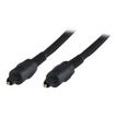 3700224753924-MCL Samar - câble audio optique Toslink HQ tressé (M)/(M) + adaptateur - 3 m-Angle droit-0