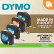 5411313912020-Dymo LetraTAG - Ruban d'étiquettes plastique auto-adhésives - 1 rouleau (12 mm x 4 m) - fond jaune é--2