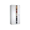 3700092256299-Reskal BM1220 - Armoire forte 349L - à clé - acier blanc-Angle gauche-0