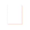 3130630625230-Exacompta - Papier listing blanc/rose/jaune - 1000 feuilles 240 mm x 12" - bandes Caroll détachab-Avant-0