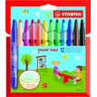 3168070980121-STABILO Power max - 12 Feutres - pointe large - couleurs assorties--0