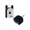 3700224721022-MCL Samar - adaptateur audio/stéréo JACK 3.5 (M) vers 2 prises JACK 3.5 (F) - haute qualit-Angle droit-0