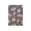 3664447125107-Oberthur Bahia - Carnet de notes souple - A5 - ligné - 200 pages - fleurs roses-Avant-0