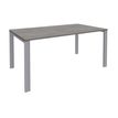 0404000120698-Bureau simple IRIS - L120 cm - Plan de départ - Pieds aluminium - plateau imitation Chêne gris--0