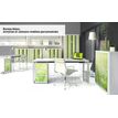 3660141250794-Bureau droit EASYDESK - L140 x P80 cm  - Blanc/vert--1