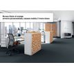 3660141250992-Bureau droit EASYDESK - L180 x P80 cm  - Blanc/wengé--4