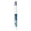 3086123755284-BIC 4 Couleurs - Stylo à bille 4 couleurs - 1 mm - pointe moyenne - blue liquid--1