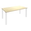 3253310163959-Bureau droit EXPRIM - L180 cm - Plateau imitation Erable - Pieds blanc--0