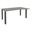 3253310164765-Bureau Vague EXPRIM - L140 cm - Retour droite - Plateau imitation Chêne gris - Pieds carbone--0