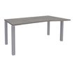 3253310165052-Bureau Vague EXPRIM - L160 cm - Retour droite - Plateau imitation Chêne gris - Pieds alu--0