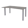 3253310164901-Bureau Vague EXPRIM - L140 cm - Retour gauche - Plateau imitation Chêne gris - Pieds alu--0