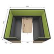 3253310169975-Box acoustique IN'TEAM - L210 x H 150 x P170 cm - 6 places avec table - structure chêne clair et carbone - pan--4