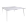 3253310162792-Bureau double STEELY - L160 cm - Double face Depart - Pieds blanc - plateau Blanc Perle--0