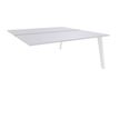 3253310162952-Bureau double STEELY - L120 cm - Double face Suivant - Pieds blanc - plateau Blanc Perle--0