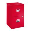 3700339877768-Classeur métallique monobloc - 2 tiroirs - H67 x L41 x P40 cm - rouge--0