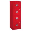 3700339877782-Classeur métallique monobloc - 4 tiroirs - H130 x L41 x P40 cm - rouge--0