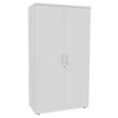 3253310146433-Armoire haute INEO/LEVEL/STEELY/WOODY - L80 x H180 x P47 - 2 portes - Corps blanc - Portes et dessus Bl--0