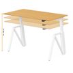 3760350283207-Bureau électrique THEODORE - L180x80cm - Pieds blanc - plateau chêne de fil--3