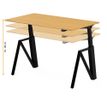 3760350284303-Bureau électrique THEODORE - L180x80cm - Pieds noir - plateau chêne Nagano--1