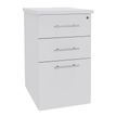 2012348121253-Caisson bout de bureau IDRA/DUAL - L43 x P60 cm - Blanc perle--0