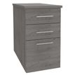 3253310161351-Caisson bout de bureau IDRA/DUAL - L43 x P80 cm - Imitation Chêne gris--0