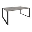 3253310171879-Bureau URBAN Manager - L180 x P100 x H72,5 cm - pieds carbone - plateau imitation chêne gris--0