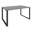 0404000122845-Bureau droit LOFTER - L140 cm - Plateau imitation chêne gris - pied Carbone--0