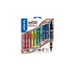 3131910437574-Pilot TWIN MARKER - 10 marqueurs permanent - double pointe fine et extra fine - couleurs assorties--0