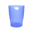 9002493037076-Exacompta Ecobin - Corbeille à papier 15L - bleu glacé translucide-Avant-1