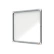 5028252064040-Nobo - Vitrine extérieure 6 A4 (709 x 668 mm) - cadre aluminium fond métal-Angle droit-0