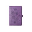 3660942048774-Lady Flora - Organiseur 16 mois - 14 x 19 cm - violet - Exacompta-Avant-0