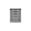 3219099811504-Module 8 tiroirs pour armoire à rideaux - hauteur 50 mm - gris-Avant-2