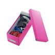 4002432398041-Leitz Click & Store - Boîte de rangement pour CD - rose métallisé-Angle droit-2