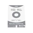 3130630132028-Exacompta - Pack de 100 Fiches Bristol - 10 x 15 cm - petits carreaux - non perforées - blanc-Bas-1