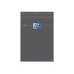 3020120815275-Oxford - Pack de 5 Blocs notes - A4 - 160 pages - petits carreaux - gris-Avant-0