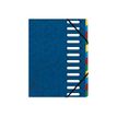 3130630551225-Exacompta Harmonika - Trieur à fenêtres 12 positions - bleu-Avant-0