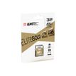 3126170112767-Emtec Elite Gold - carte mémoire 32 Go - Class 10 - SDHC UHS-I U1-Angle gauche-1